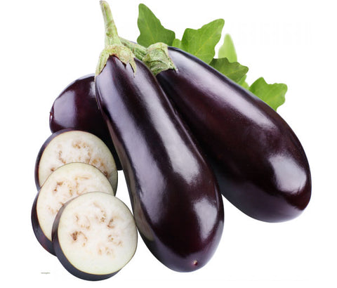 Aubergine violette. Tas