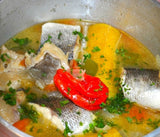 Bouillon poisson de mer frais.