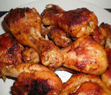 Pilons de cuisse de poulet frit. +crudités +une boisson offerte