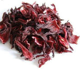 Fleurs d'Hibiscus séchées (bissap). Tas