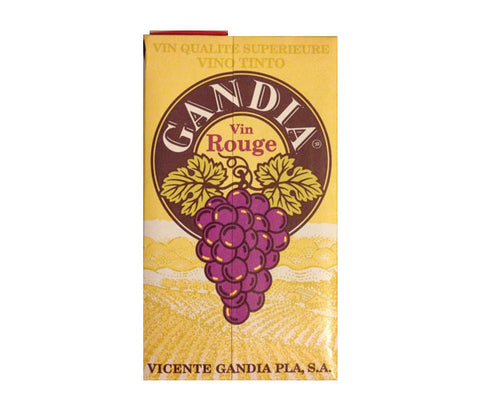 Gandia vin rouge. 1L