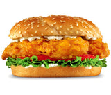 Hamburger poulet. +boisson offerte