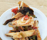 Poisson salé morue sauté