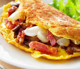 Omelette garnie, +pain