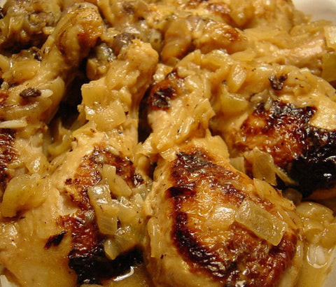 Poulet yassa sénégalais. + boisson