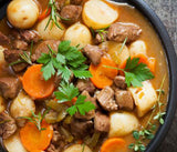 Ragoût de viande de boeuf.