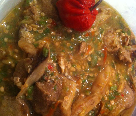 Sauce gombo à la viande de bœuf