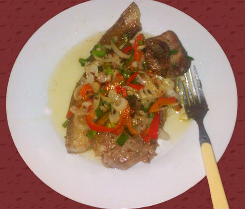 Steak de porc frais. + boisson offerte